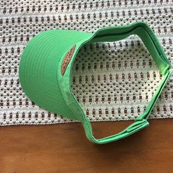 Bobcat’s Fishing Visor Adult Adjustable Logo Leather Green Clarkesville, VA NEW main image 8